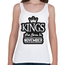 PRINTFASHION KINGS are born in November - fekete - Női atléta - Fehér