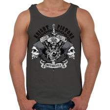 PRINTFASHION Király dugattyúk - Férfi atléta - Sötétszürke atléta, trikó