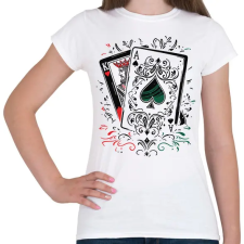 PRINTFASHION Király és ász - Női póló - Fehér női póló