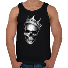 PRINTFASHION Király koponya - Férfi atléta - Fekete