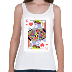 PRINTFASHION Király szív - Női atléta - Fehér