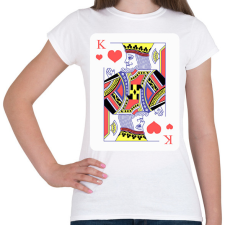 PRINTFASHION Király szív - Női póló - Fehér női póló