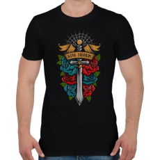 PRINTFASHION Királyi kard - Férfi póló - Fekete
