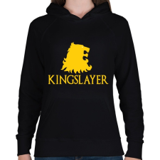 PRINTFASHION Kiralyölő - Női kapucnis pulóver - Fekete női pulóver, kardigán