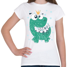 PRINTFASHION Kis dinóherceg - Női póló - Fehér