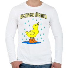 PRINTFASHION kis kacsa fürdik - Férfi hosszú ujjú póló - Fehér
