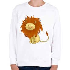 PRINTFASHION Kis oroszlán - Gyerek pulóver - Fehér