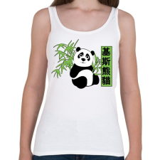PRINTFASHION kis panda - Női atléta - Fehér női trikó