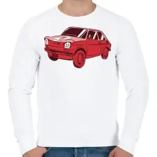 PRINTFASHION Kis polski - Férfi pulóver - Fehér férfi pulóver, kardigán
