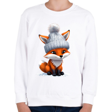 PRINTFASHION kis róka - Gyerek pulóver - Fehér gyerek pulóver, kardigán