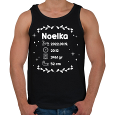 PRINTFASHION Kisbaba infók - Férfi atléta - Fekete