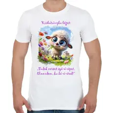 PRINTFASHION Kisbárány locsolkodóknak - Férfi póló - Fehér