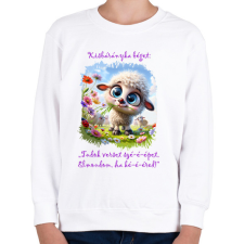PRINTFASHION Kisbárány locsolkodóknak - Gyerek pulóver - Fehér gyerek pulóver, kardigán
