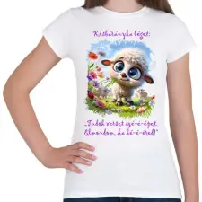 PRINTFASHION Kisbárány locsolkodóknak - Női póló - Fehér női póló