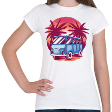 PRINTFASHION Kisbusz - Női póló - Fehér női póló