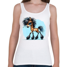 PRINTFASHION Kiscsikó - Női atléta - Fehér