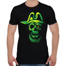 PRINTFASHION Kísértet kalóz - Férfi póló - Fekete férfi póló