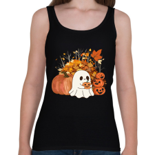 PRINTFASHION Kísérteties halloween - Női atléta - Fekete női trikó