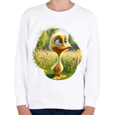 PRINTFASHION Kiskacsa - Gyerek pulóver - Fehér gyerek pulóver, kardigán