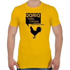 PRINTFASHION kiskakas-black - Férfi póló - Sárga