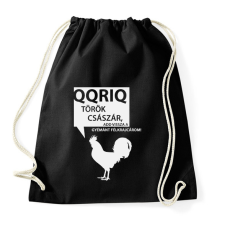 PRINTFASHION kiskakas-white - Sportzsák, Tornazsák - Fekete tornazsák