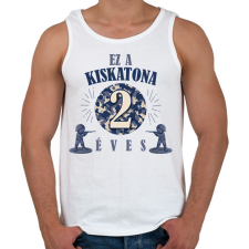 PRINTFASHION Kiskatona - Évszámmal - Férfi atléta - Fehér atléta, trikó