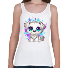 PRINTFASHION Kiskutya - Női atléta - Fehér