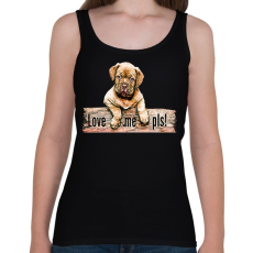 PRINTFASHION kiskutya - Női atléta - Fekete