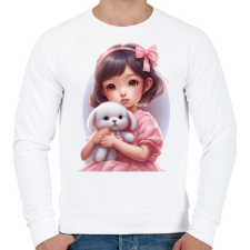 PRINTFASHION Kislány - Férfi pulóver - Fehér férfi pulóver, kardigán