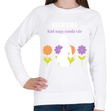 PRINTFASHION Kismama - Női pulóver - Fehér női pulóver, kardigán