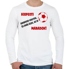 PRINTFASHION Kispesti drukker - Férfi hosszú ujjú póló - Fehér férfi póló