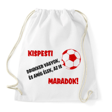 PRINTFASHION Kispesti drukker - Sportzsák, Tornazsák - Fehér tornazsák
