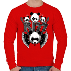 PRINTFASHION KISS - Férfi pulóver - Piros