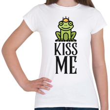 PRINTFASHION KISS ME - Női póló - Fehér női póló