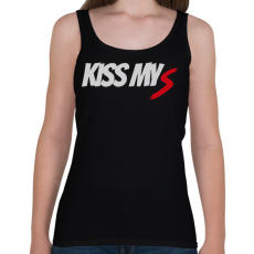 PRINTFASHION KISS MY S - Női atléta - Fekete