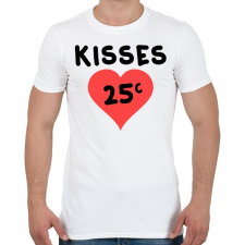 PRINTFASHION kisses - Férfi póló - Fehér férfi póló