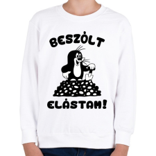 PRINTFASHION Kisvakond - Beszólt, elástam! - Gyerek pulóver - Fehér gyerek pulóver, kardigán