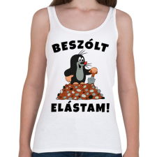 PRINTFASHION Kisvakond - Beszólt elástam! - Női atléta - Fehér női trikó