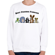 PRINTFASHION Kisvakond - BFF - Gyerek pulóver - Fehér