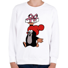 PRINTFASHION Kisvakond Karácsony - Gyerek pulóver - Fehér