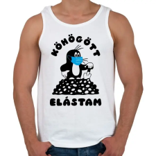 PRINTFASHION Kisvakond - Köhögött elástam! - Férfi atléta - Fehér atléta, trikó
