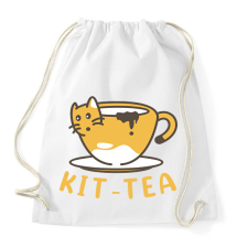 PRINTFASHION Kit-tea - Sportzsák, Tornazsák - Fehér tornazsák