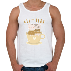 PRINTFASHION Kit-teas - Férfi atléta - Fehér
