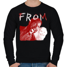 PRINTFASHION Kiút - Férfi pulóver - Fekete férfi pulóver, kardigán