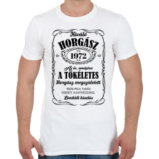 PRINTFASHION Kiváló horgász - Évszámmal (fekete) - Férfi póló - Fehér