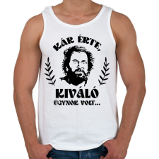 PRINTFASHION Kiváló ügynök volt... - Férfi atléta - Fehér atléta, trikó