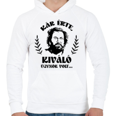 PRINTFASHION Kiváló ügynök volt... - Férfi kapucnis pulóver - Fehér