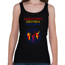 PRINTFASHION Kizomba Semba Konpa táncos S0201-ForBlackOnly - Női atléta - Fekete
