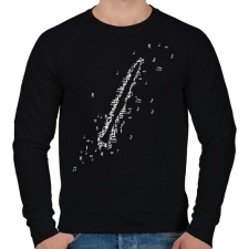 PRINTFASHION Klarinét - Férfi pulóver - Fekete férfi pulóver, kardigán