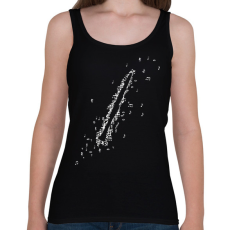 PRINTFASHION Klarinét - Női atléta - Fekete